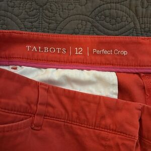 Talbots crop pants in a fun color!